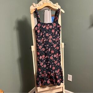 Floral Dress with Ruffle Hem
